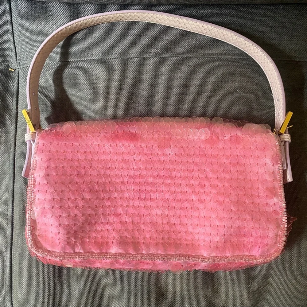 Fendi 1997 Baguette Pink Sequin Rare 2021 - Picture 2 of 16